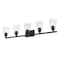 Z-Lite Bohin 5 Light Vanity, Matte Black And Clear Seedy 464-5V-MB - alternate 7